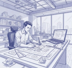 Bidview Marketing brand illustration one